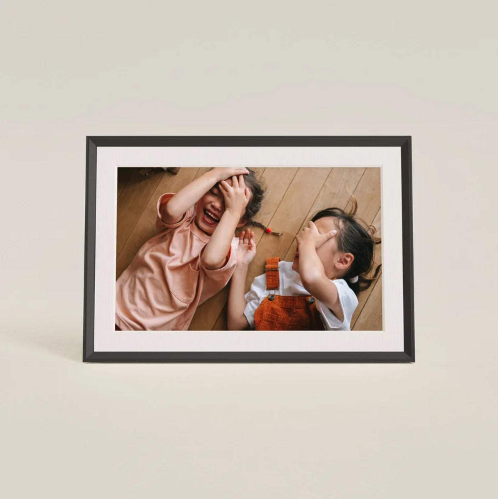 Group of colleagues greeting each other in a stylized blue duotone treatment